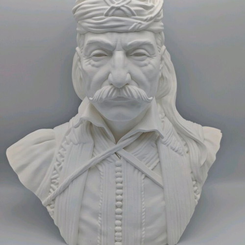 3D Printed Bust of Theodoros Kolokotronis PLA Matte New