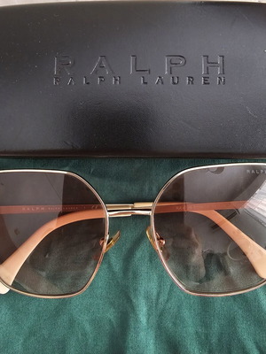 Ralph by Ralph Lauren RA4138 women's sunglasses like new, beige and gold