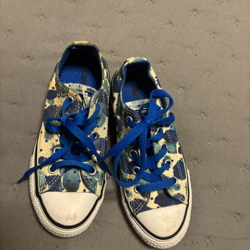 Converse All Star kids' sneakers size 29, white and blue