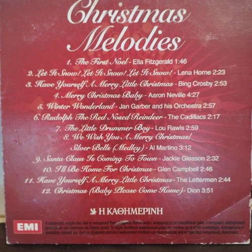 Christmas Melodies CD used, 12 favorite Christmas songs