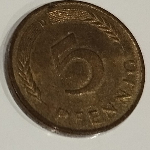 5pfennig coin Germany 1991 like new