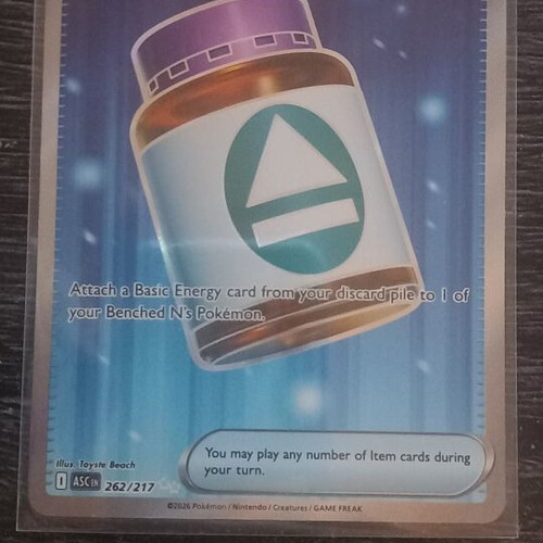 N's PP Up Pokemon card 262/217