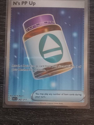N's PP Up Pokemon card 262/217