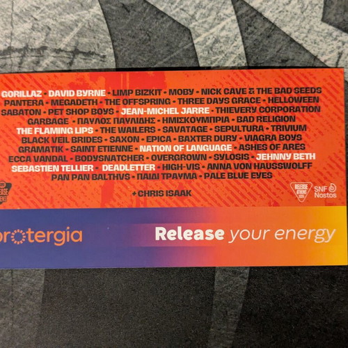 Pet Shop Boys Release Festival Ticket like new, souvenir