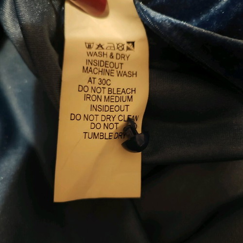Attrativo Large blouse blue, new, velvet