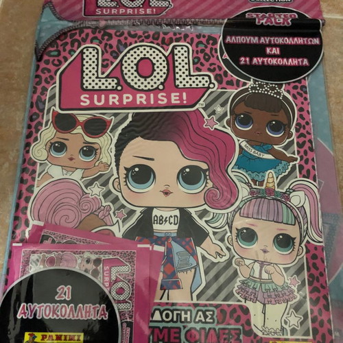 Panini LOL Surprise Let’s Be Friends album new with 21 stickers