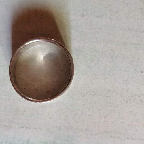 Silver 925 ring band with geometric designs new no 58 (US 8 1/4)