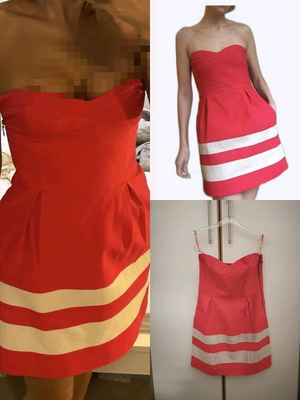 Zara strapless dress with extra straps like new