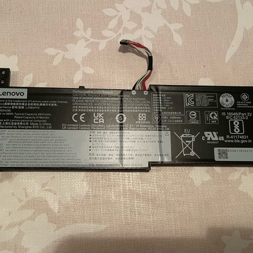 Lenovo L20B2PF0 lithium-ion battery used