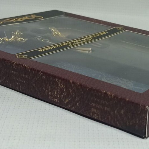 Lord of the Rings bookmark set with Middle Earth map and Elven script, new