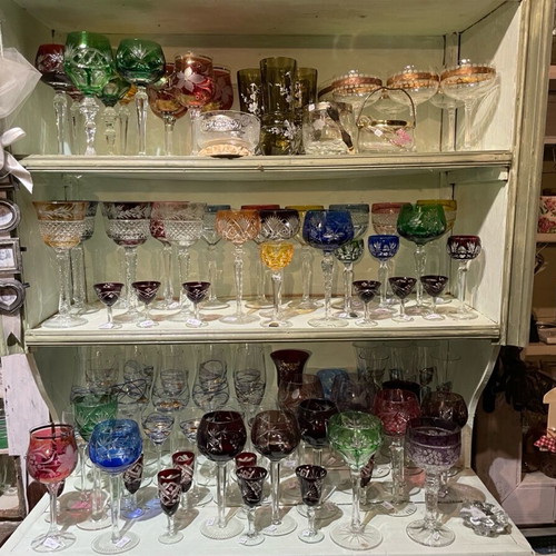 Crystal glasses used