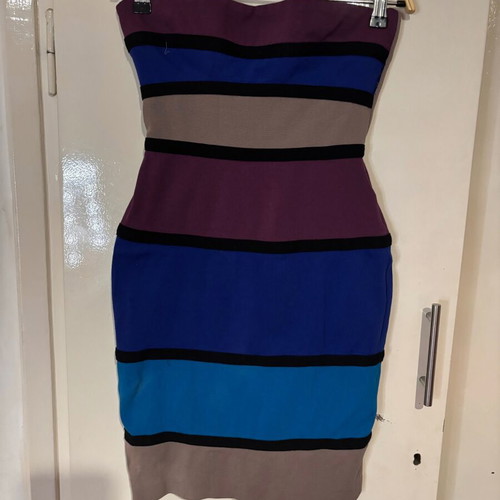 River Island multicolor fitted dress like new, size M 38 10