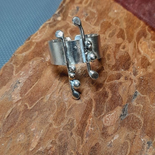 Handmade silver 925 ring with adjustable band new