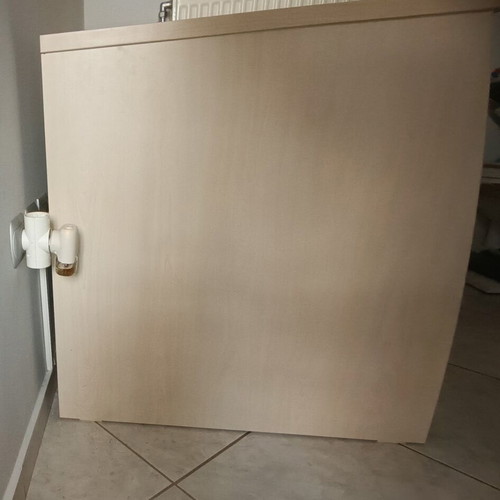 Desk Sonoma color with white drawer like new