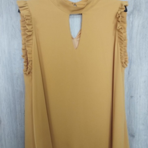 Lynne sleeveless women's blouse like new, yellow size L