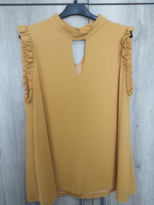 Lynne sleeveless women's blouse like new, yellow size L