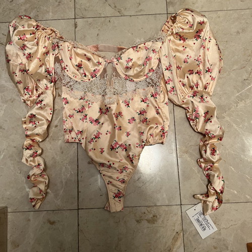 For Love & Lemons bodysuit new, pink, size M
