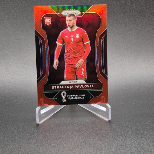 2022 Prizm World Cup Qatar Red #261 Strahinja Pavlovic Rookie RC card