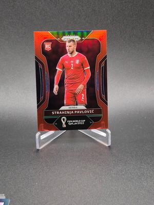 2022 Prizm World Cup Qatar Red #261 Strahinja Pavlovic Rookie RC card