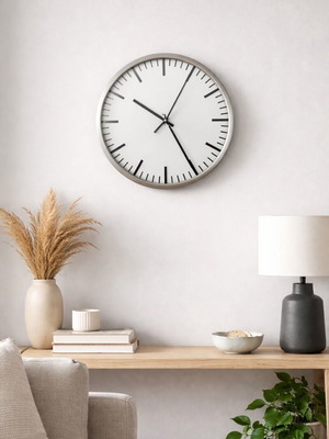 IKEA round wall clock, 30.5cm diameter, sturdy build