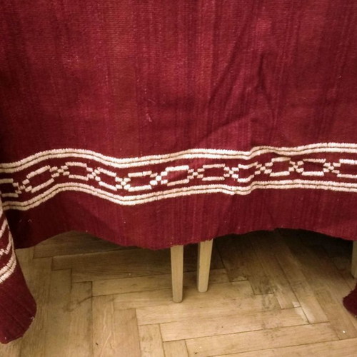 Wool kilim throw old used