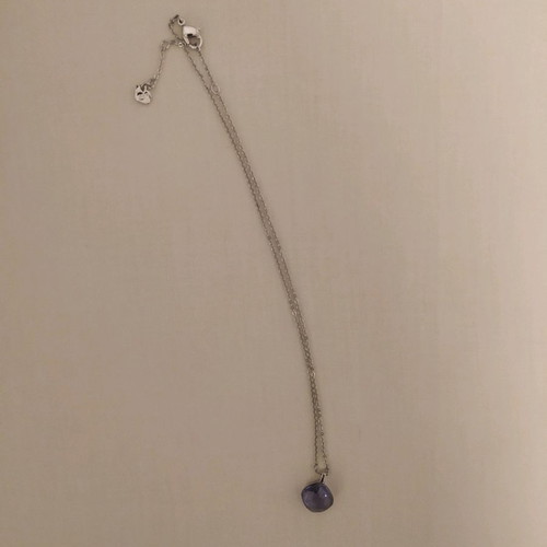 Swarovski necklace with purple stone like new