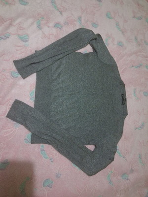 Μπλούζα Bershka μεταχειρισμένη, γκρι, μέγεθος S