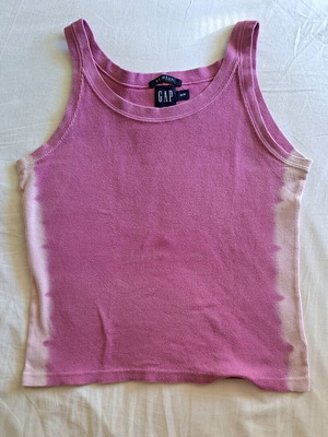 Gap rib pink tie-dye tank top like new, XS
