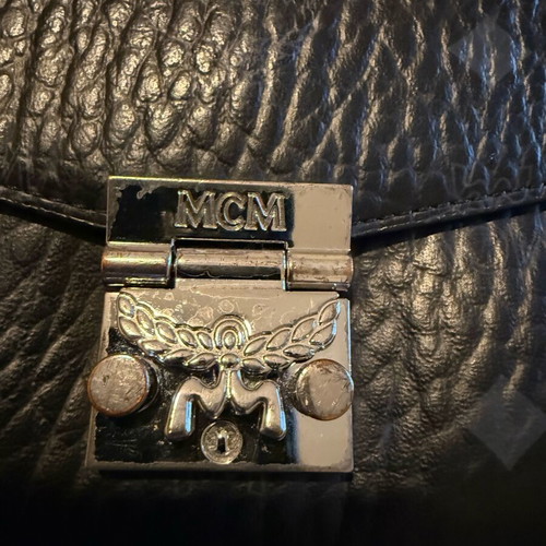MCM Visetos crossbody bag black like new