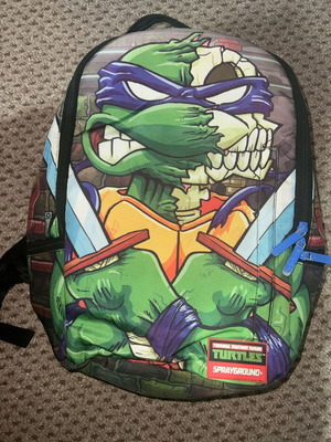Sprayground Teenage Mutant Ninja Turtles Zombie Leonardo Backpack like new