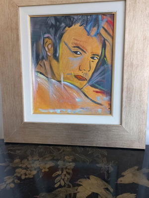 Signed oil painting artwork like new