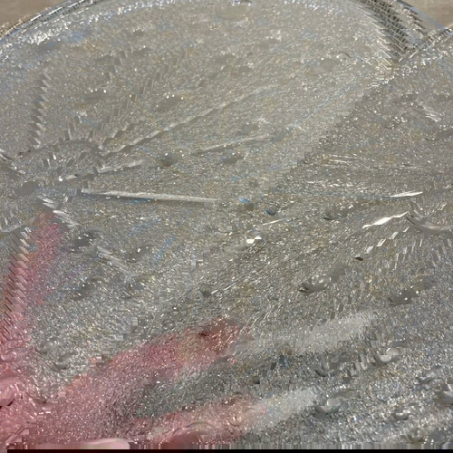 Чиния за торта Sputnik нова, Германия, винтидж с мехурчета