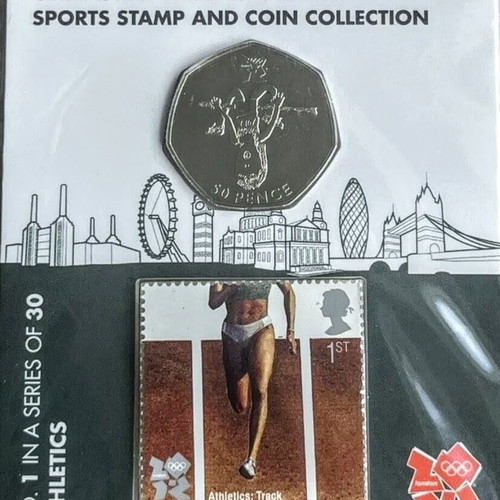 Collectible stamp and coin set Olympic Games London 2012 new