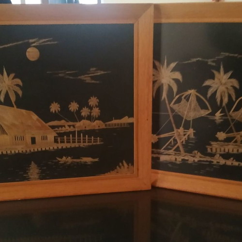 Frames used, set of 2, 40x55 cm