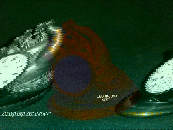 ELGIN 1878 USA Рядък музейен часовник на железниците!