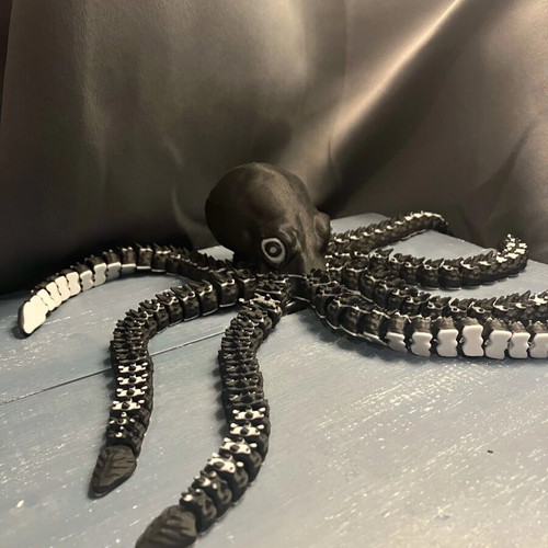 Custom Flexi Octopus Fidget Toy 3D Printed, new
