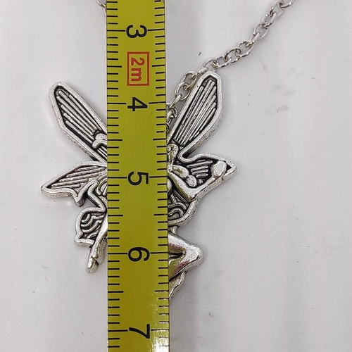 Fairy Pendant Necklace like new, stainless steel