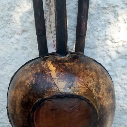 Kora African Traditional String Instrument used, decorative with shells