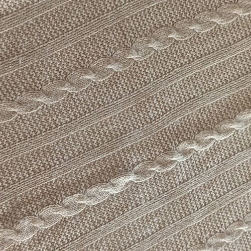 Handmade wool sweater vest in beige nude, lightly used