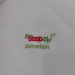 Christmas porcelain platter and spatula used, festive design