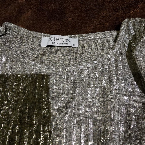 Silver dress like new, size M 38 10