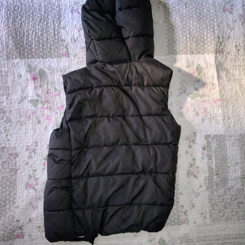 MNG Mango Kids black sleeveless jacket with hood size 152 cm new