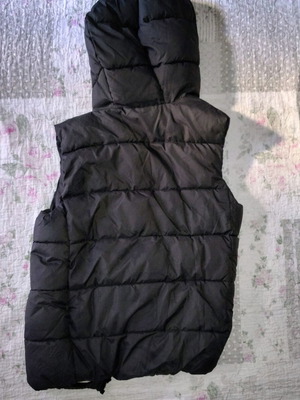 MNG Mango Kids black sleeveless jacket with hood size 152 cm new