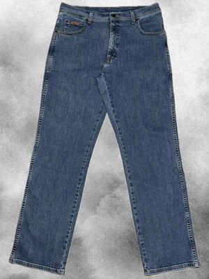 Wrangler Texas Stretch Jeans like new, classic blue straight fit W34 L32
