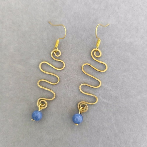 Chrysa earrings new, made of brass