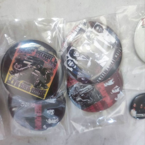 Deep Purple large pin badge set of 9, one small Perfect Strangers