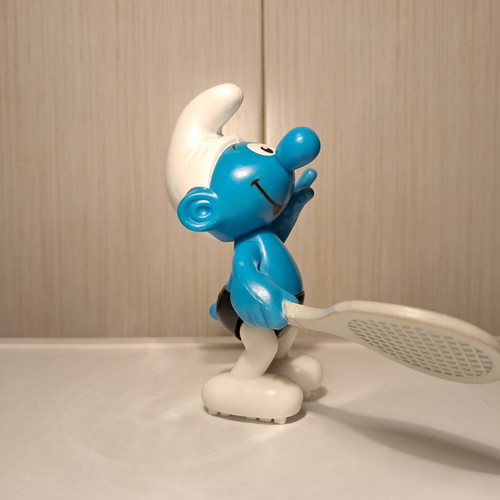 The Smurfs Tennis Smurf McDonald’s Happy Meal Toy 2002 new