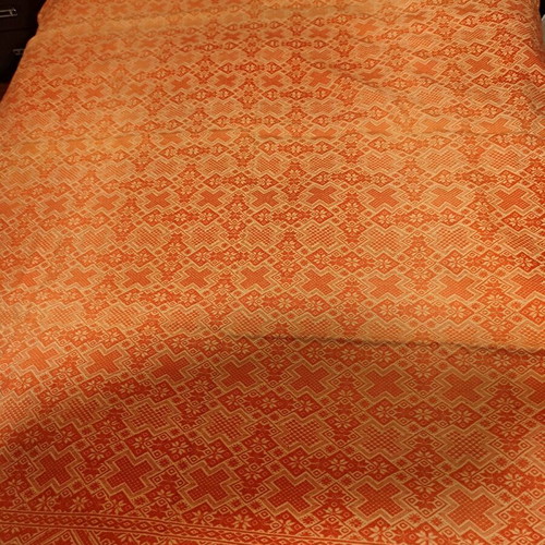 Wool handmade blanket used with defect and faded color