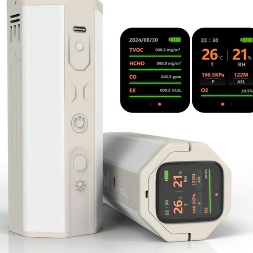 Lumopal Lum Guard 3-in-1 Air Quality Monitor Power Bank and LED Camping Lamp new
