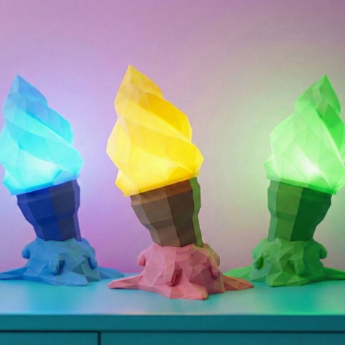 Ice Cream Lamp new 3D decorative table lamp with LED lighting